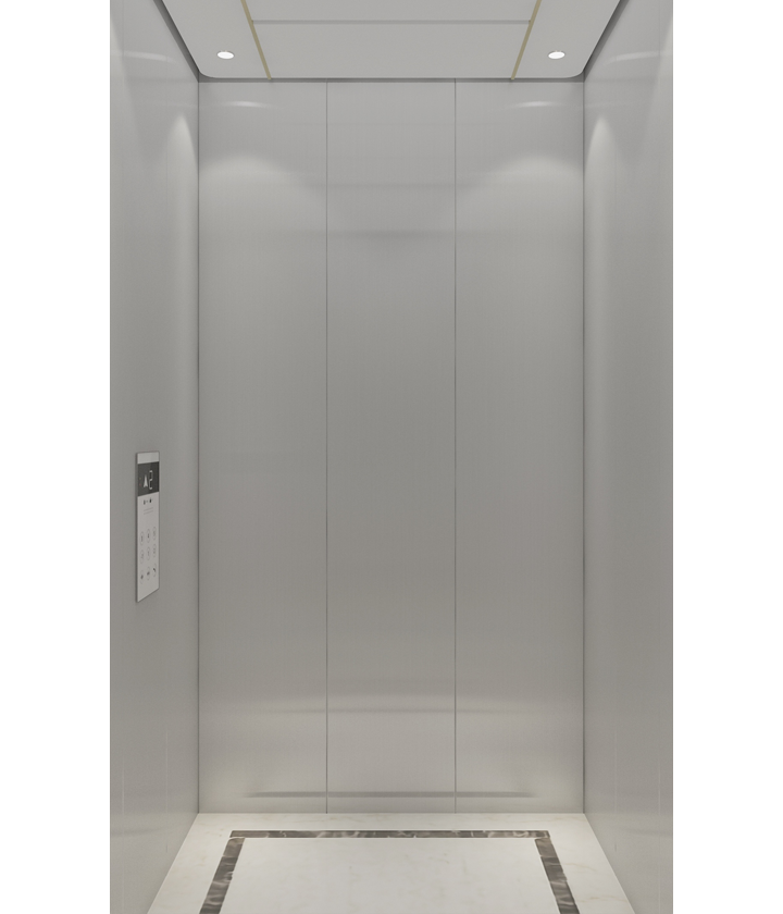 K-001 Stainless Steel + White Boti Wood Ceiling